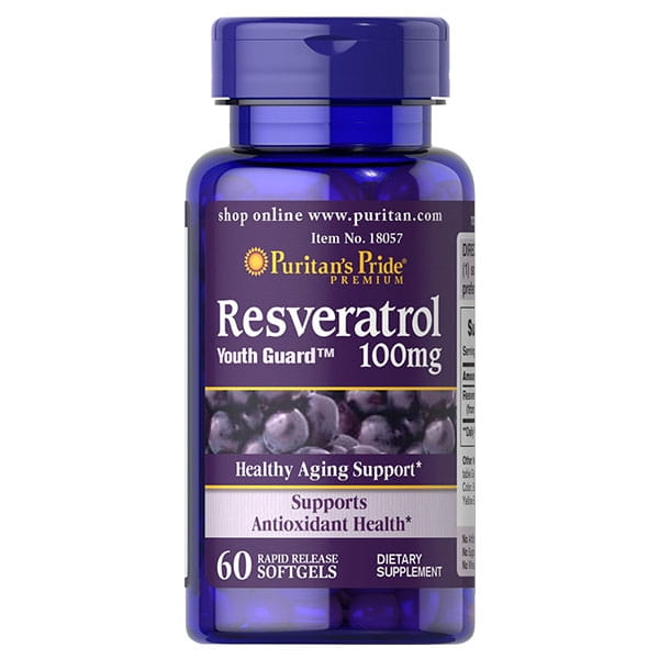 Resveratrol 100 mg Resveratrol 60 Kapseln PURITAN'S PRIDE