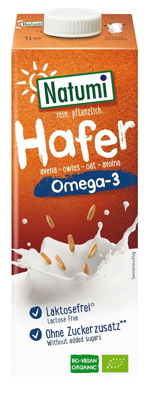 Haferdrink OMEGA - 3 ohne Zuckerzusatz BIO 1000 ml - NATUMI Image principale du produit