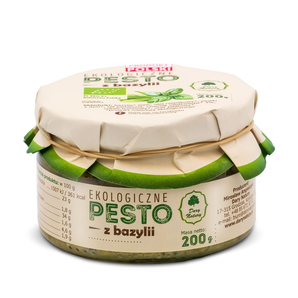 Basilikumpesto BIO 200 g - GESCHENKE DER NATUR