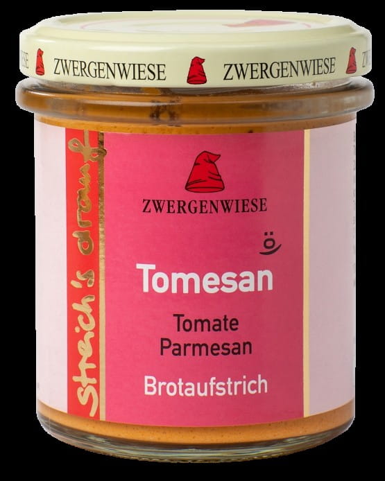 Sonnenblumenpaste mit Tomaten und Parmesan glutenfrei BIO 160 g - ZWERGENWIESE