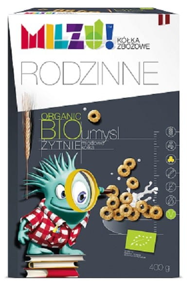 Roggen- und Haferkreise mit Honig "Mind" BIO 400 g - MILZU