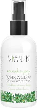 Normalisierendes Tonikum für die Kopfhaut von VIANEK, 150 ml Flasche mit pumpenartigem Verschluss, fördert eine gesunde Kopfhaut.