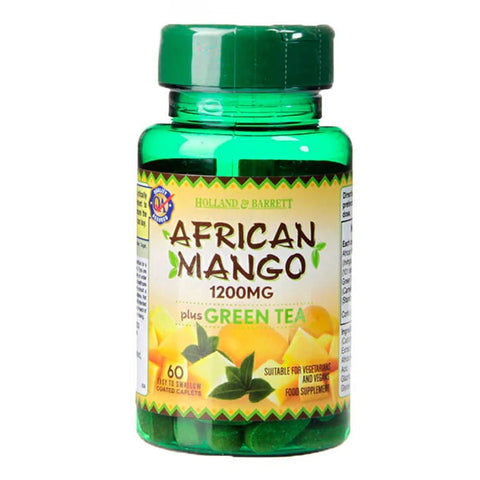 Afrikanische Mango plus grüner Tee 60 Tabletten HOLLAND & BARRETT