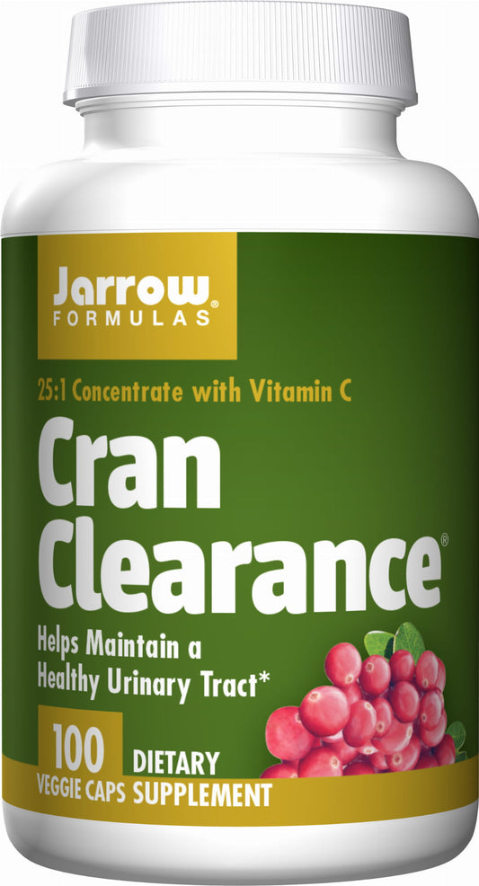 JARROW FORMULAS Cran Clearance 100 Kapseln, natürliche Nahrungsergänzung gegen Cranberry-Infektionen, sichtbare Kapseln in der Packung