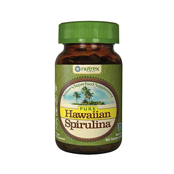 Hawaiianische Spirulina Pacifica 100 Tabletten CYANOTECH CO Hover Image