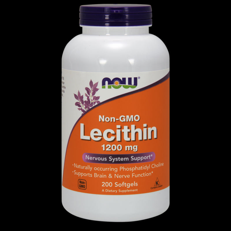 Lecithin 1200 MG gentechnikfrei 200 Kapseln NOW FOODS