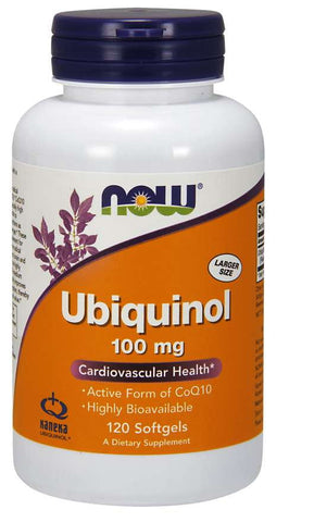 Ubiquinol Coenzym Q10 100 MG 120 Kapseln NOW FOODS