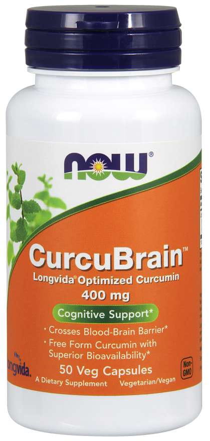 Curcubrain 400 MG 50 Kapseln NOW FOODS