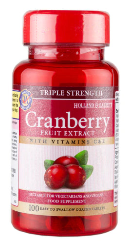 Cranberry-Konzentrat 100 Tabletten HOLLAND & BARRETT