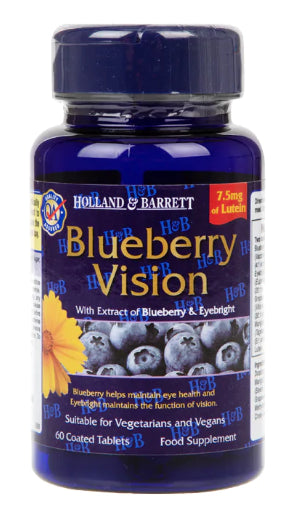 Blueberry Vision 60 Tabletten HOLLAND & BARRETT Hover Image