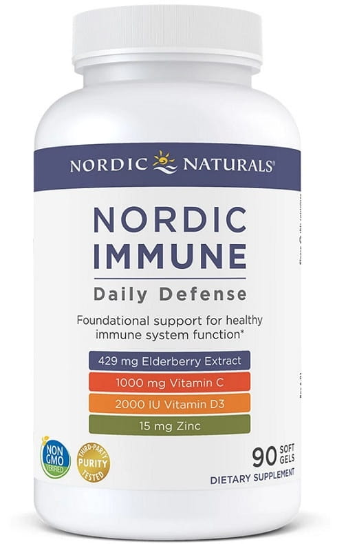 Nordic Immun Daily Defense Kapseln von NORDIC NATURALS, 90 Stück, Nahrungsergänzungsmittel für das Immunsystem