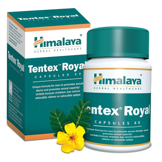 HIMALAYA Tentex Royal 60 HIMALAYA-Kapseln in einer Packung, natürliche Nahrungsergänzung für das Wohlbefinden.
