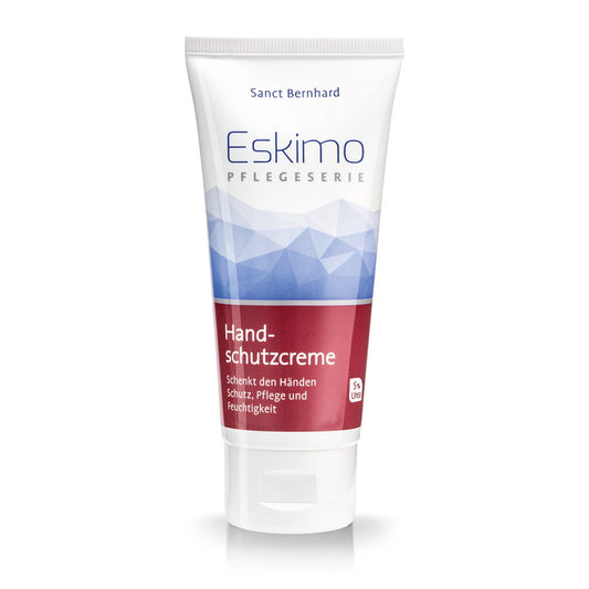 Eskimo-Handschutzcreme von KRAUTERHAUS SANCT BERNHARD, 100 ml, cremige Textur für trockene und beanspruchte Hände.