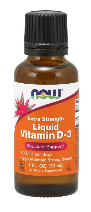 Vitamin D3 1000 IE in MCT 30 ml NOW FOODS