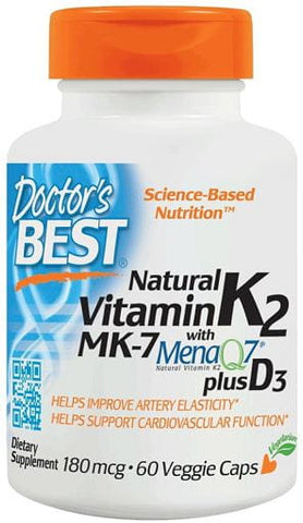 Vitamin K2 MK7 plus D3 60 Kapseln DOCTOR'S BEST