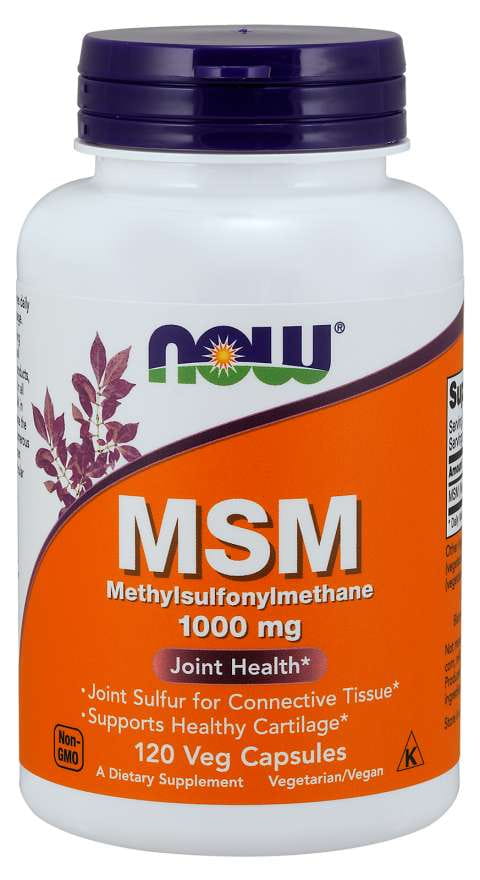 Schwefel MSM Methylsulfonylmethan 1000 MG 120 Kapseln NOW FOODS