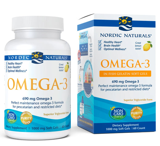 Omega3 in Fischgelatine 60 Kapseln NORDIC NATURALS