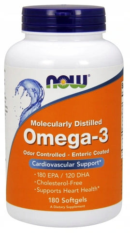 Molekular destilliertes Omega3 180 Kapseln NOW FOODS