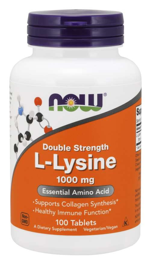 Lysin 1000 MG 100 Tabletten NOW FOODS Hover Image
