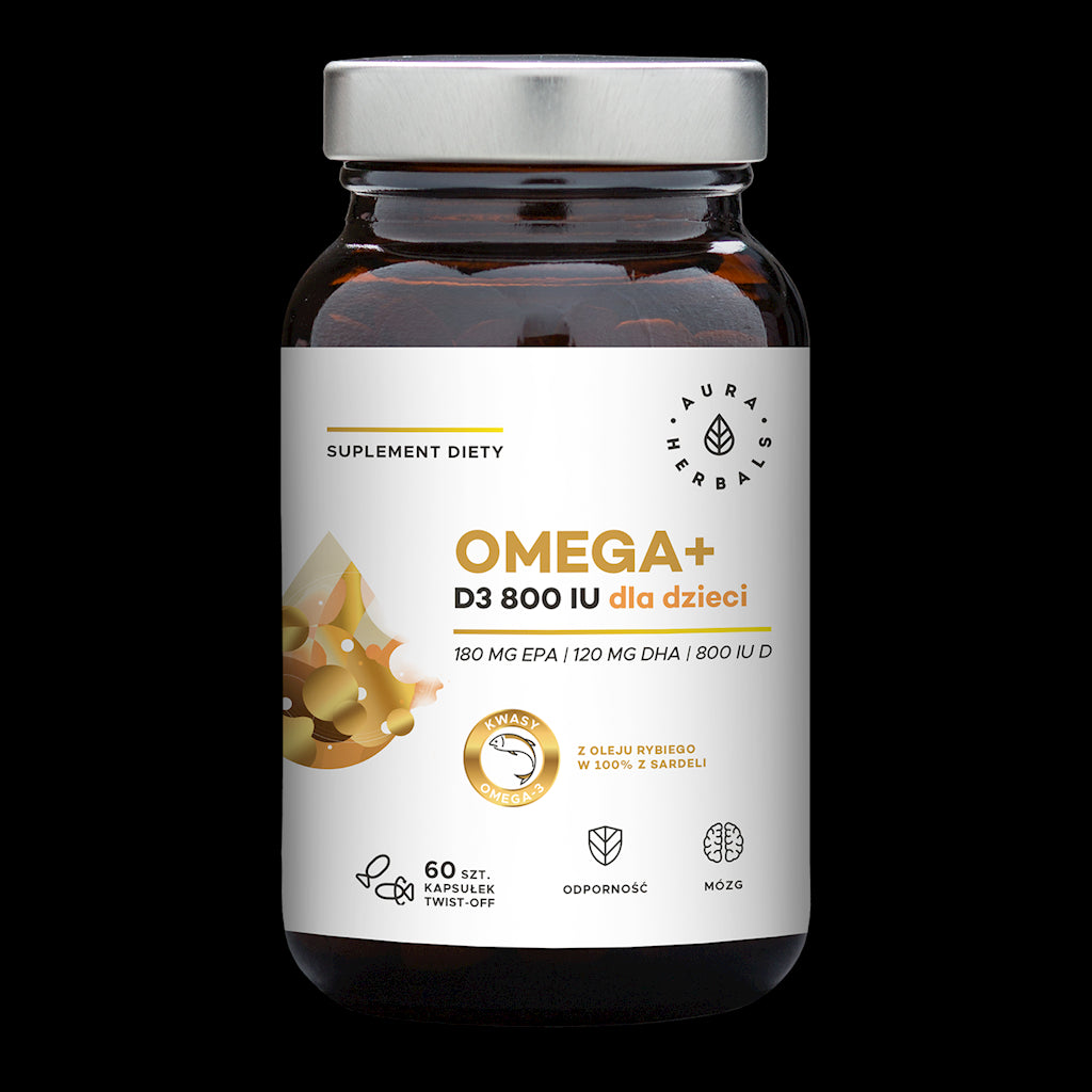 Omega3 und Vitamin D3 für Kinder Drehkapseln 60 AURA HERBALS Kapseln