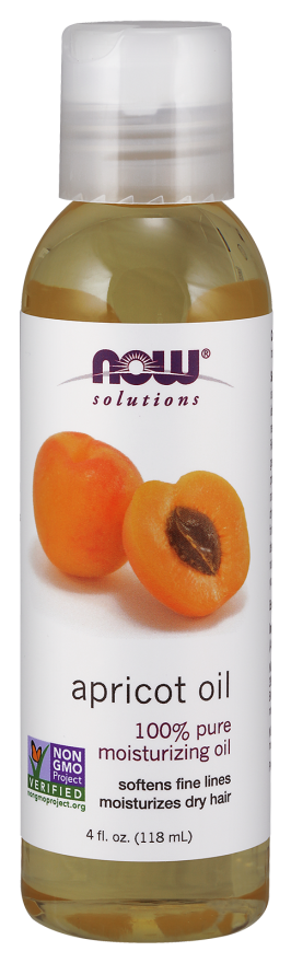 Aprikosenkernöl Aprikosenöl 118 ml NOW FOODS SOLUTIONS Huvudsaklig produktbild