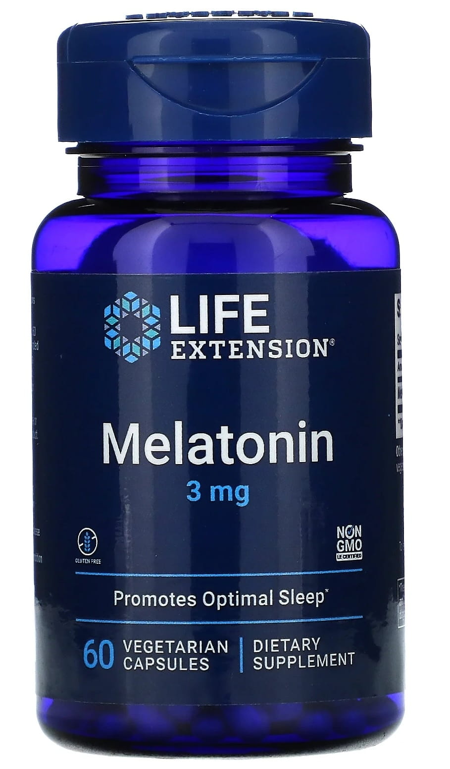Melatonin Melatonin 3 MG 60 Kapseln LEBENSVERLÄNGERUNG