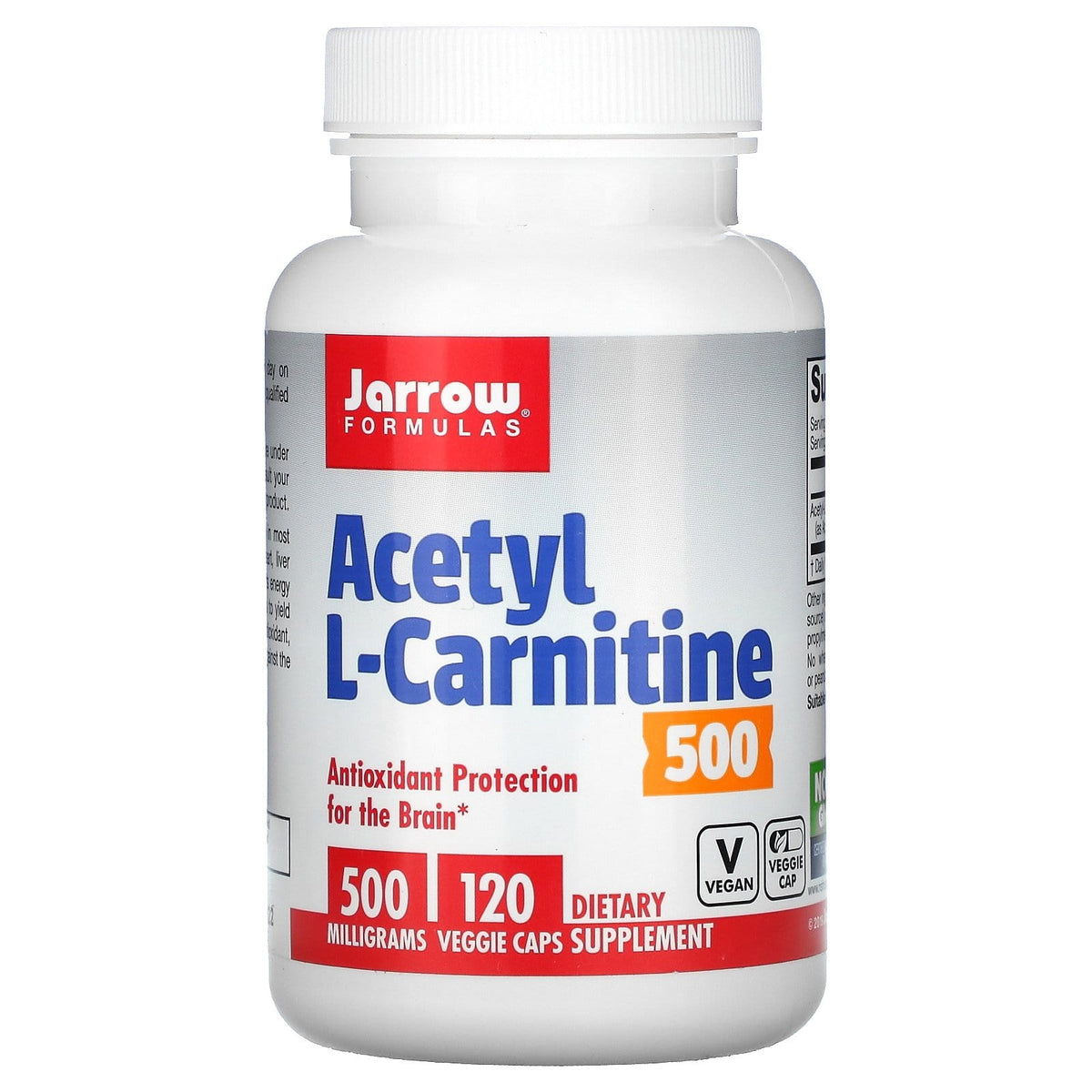 Acetyl L - Carnitin 500 MG 120 Kapseln JARROW FORMELS