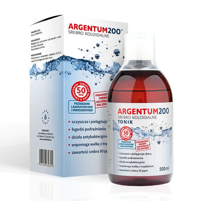 Argentum200 Tonic 50 ppm kolloidales Silber 500 ml AURA HERBALS Hover Image