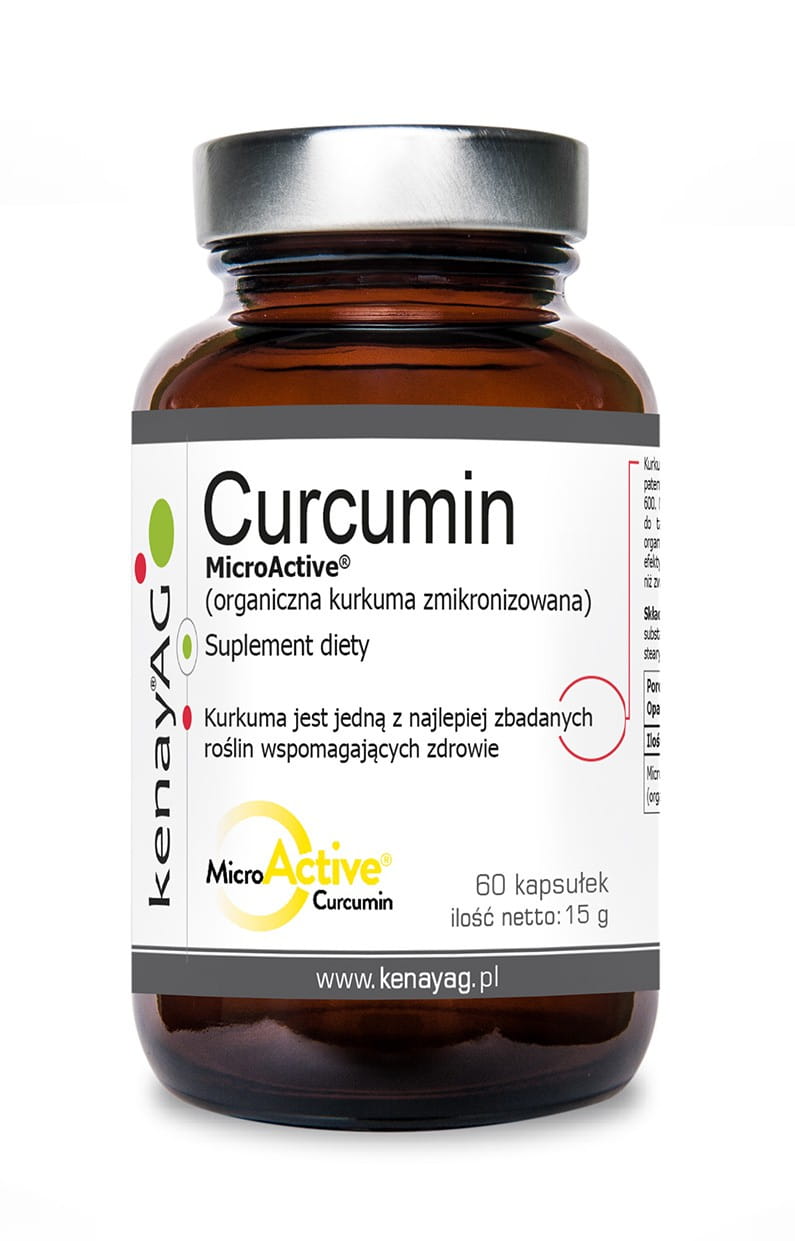 Mikronisierte Kurkuma-Curcumin Kapseln von KENAY, 60 Stück, Nahaufnahme der Kapseln in einer Packung