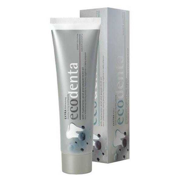 Erfrischende Zahnpasta mit Hyaluronsäure ecodenta 100 ml BIOK LABORATORIJA