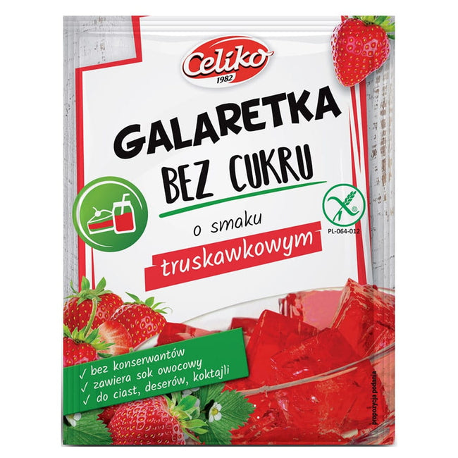 Erdbeerzuckerfreies Gelee ohne Gluten 14g CELIKO Hover Image