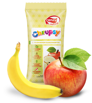 Apfelwürfel mit Bananenpüree natur 12g CRISPY Hovedbillede