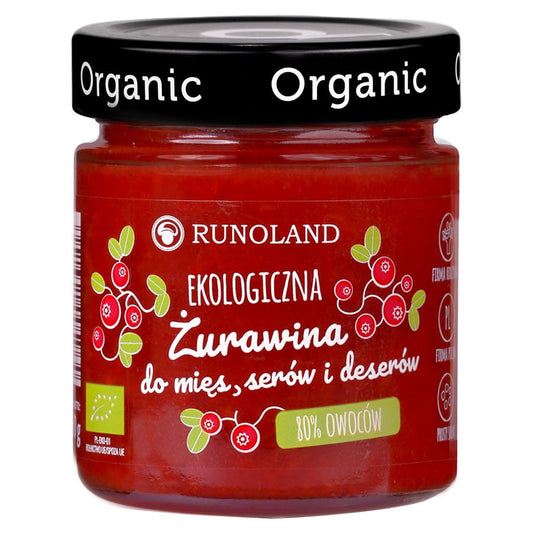 Bio-Himbeeren 80% Frucht für Fleisch, Käse und Desserts von RUNOLAND, 200g, fruchtige Beeren in Packung