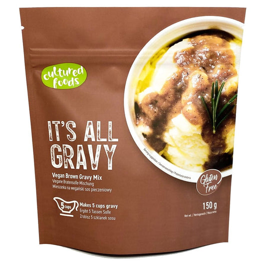 Dunkle Soße "Es ist alles Soße" von CULTURED FOODS, 150g, cremige, dunkle Soße in Glasflasche, ideal für vielfältige Gerichte.
