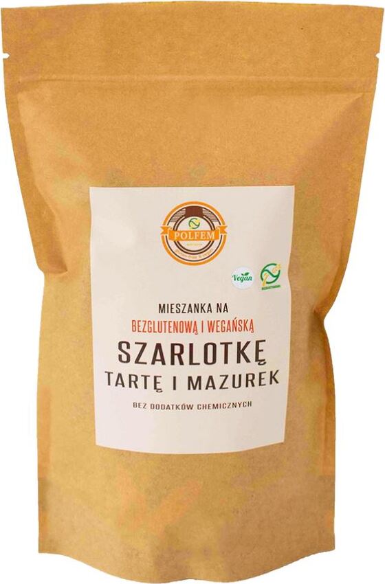 Mix für glutenfreien und veganen Apfelkuchen / Torte / Mazurek / Shortbread 500g POLFEM