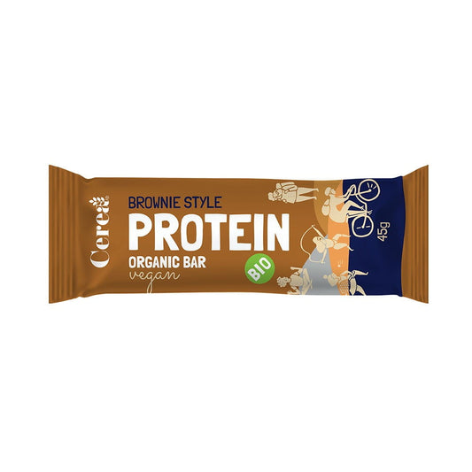 Bio Proteinriegel im Brownie-Stil von CEREABAR, 45g, mit schokoladiger Textur und nährstoffreicher Zusammensetzung