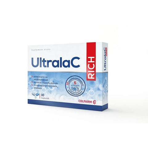 Ultralac reich mit antibiotischer Behandlung 10 COLFARM-Kapseln