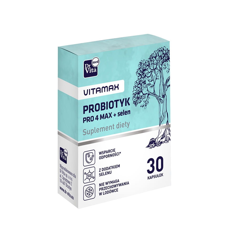 Probiotikum pro 4 max + Selen 30 Kapseln DRVITA