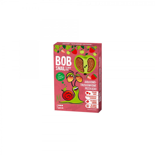 Apfelsnack - Erdbeerfrucht ohne Zuckerzusatz 60 g BOB SNAIL