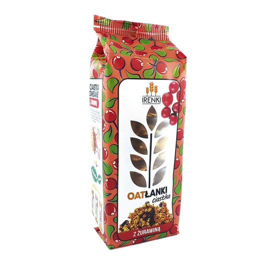 Haferkuchen mit Preiselbeeren, 150 g, von FOLLOW, frisch gebackener Snack mit Hafer und fruchtigen Preiselbeeren.