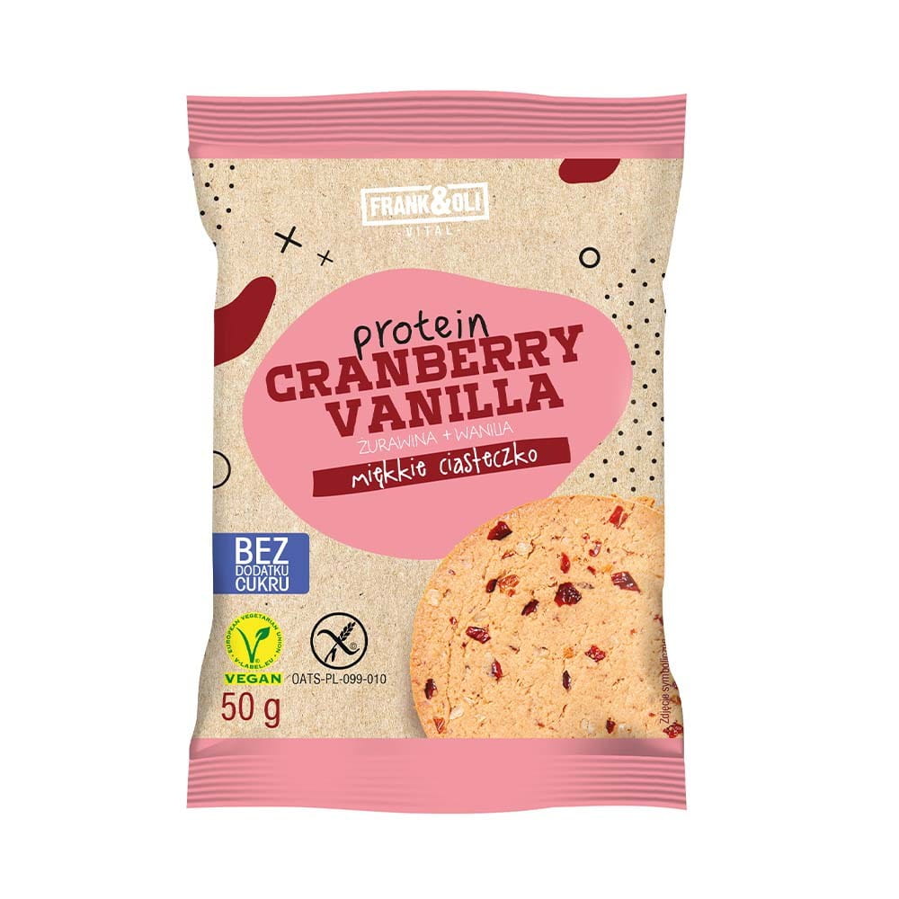 Proteinkeks Cranberry und Vanille 50 g