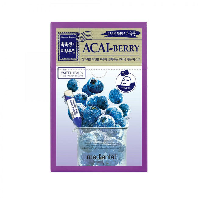 Acai-Beeren-Gesichtsmaske tonisierend und feuchtigkeitsspendend 23 ml - MEDIHEAL Hover Image