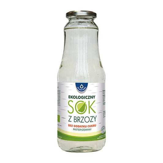 Bio Birkensaft ohne Zuckerzusatz von OLEOFARM, 990 ml Flasche, frisch und naturbelassen, in der Natur aufgenommen