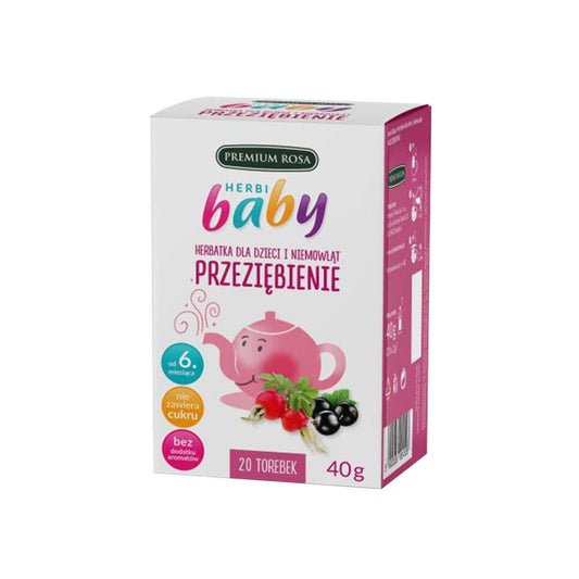 Kinder-Tee gegen Erkältung von PREMIUM ROSA, rosa Beutel, für Kinder und Kleinkinder, entspannende Kräuterteemischung