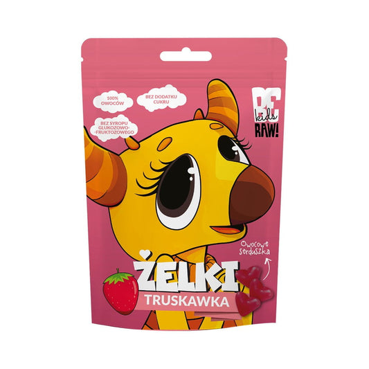 Bunte Gummibärchen ohne Zuckerzusatz, Erdbeere und Apfel, 35 g, PURELLA FOOD, fruchtige Süßigkeiten in Packung