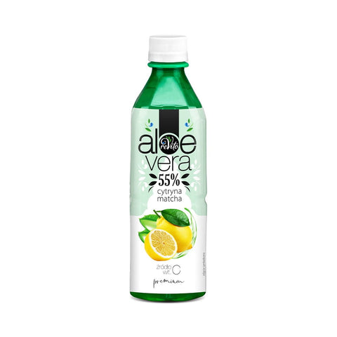 Aloe Vera Getränk, Zitrone und Matcha 500 ml REVITO