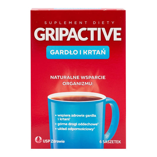 USP Gripactive Hals- und Kehlkopf-Schutz in 6 Beuteln, flexible Schutz für Hals und Kehlkopf, medizinisches Zubehör