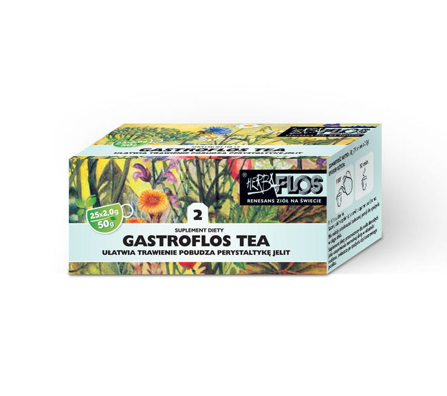 2 gastroflos tea fix 25 x 2g - erleichtert die Verdauung von Kräutern - FLOS Hover Image