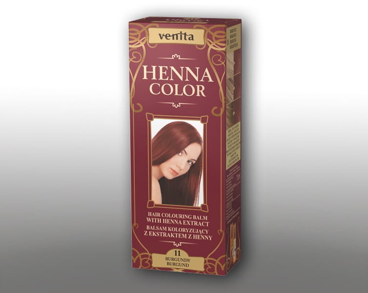 Henna-Tube 011 Bordeaux von VENITA, cremige Textur und leuchtender Bordeaux-Farbton, ideal für Haar- und Körperkunst.