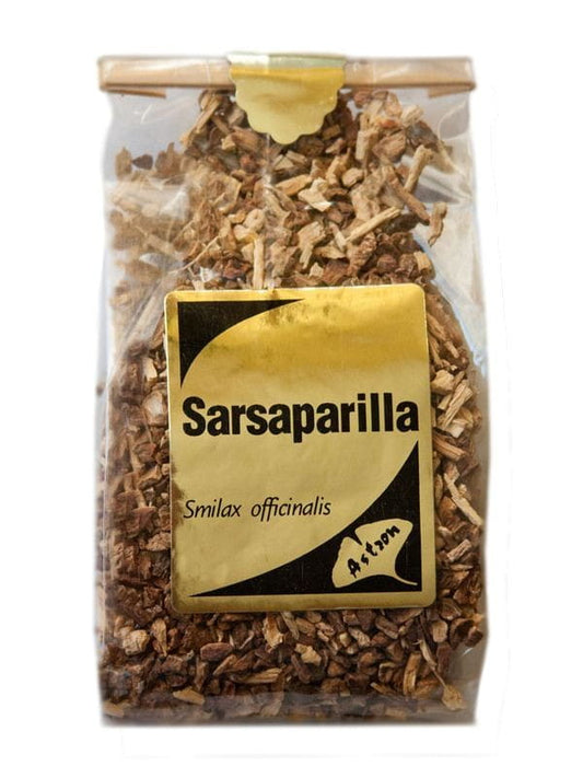 Getrocknete Sarsaparilla-Rinde von ASTRON, 100g, naturbelassen, für Kräutermedizin und Naturheilkunde.